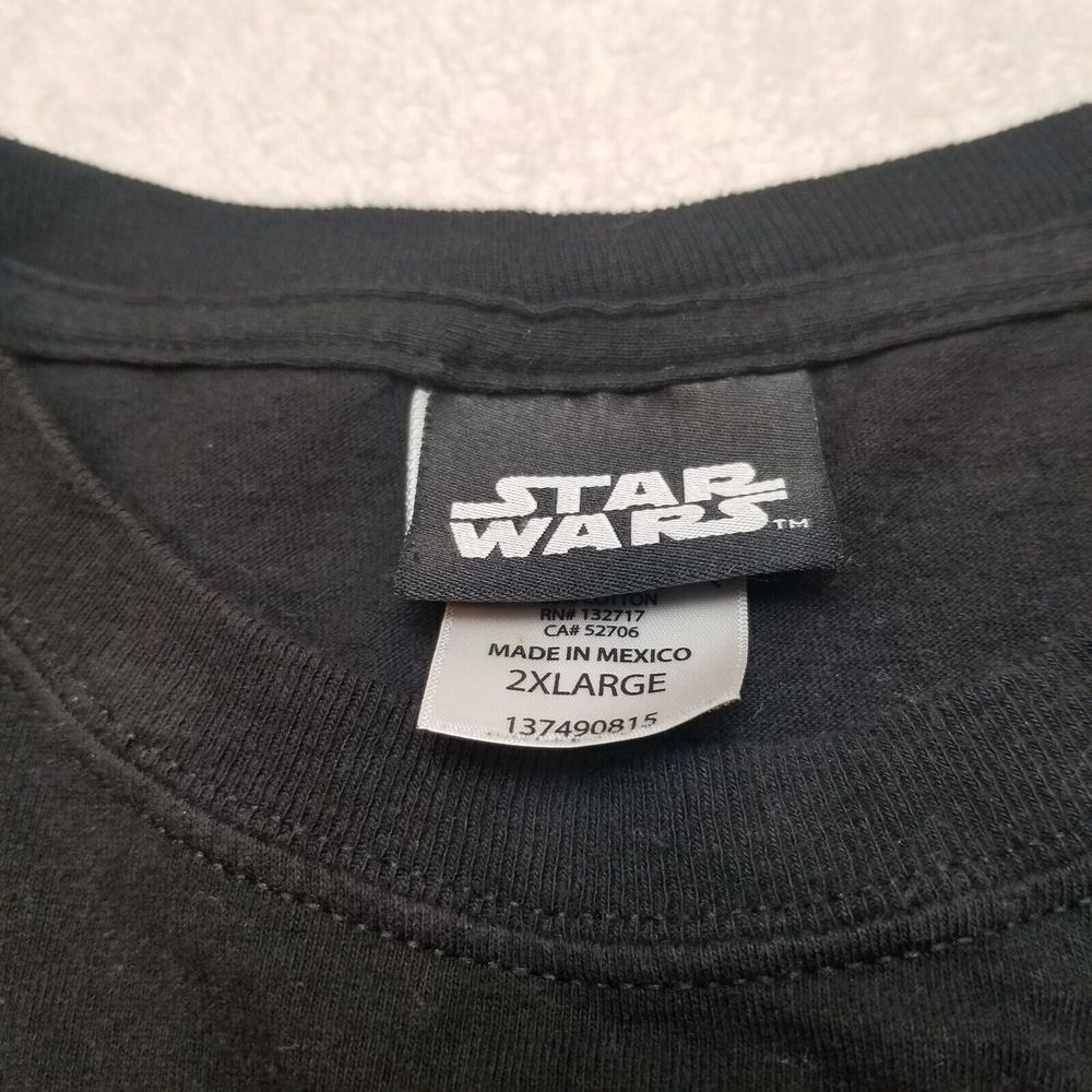 Star Wars: 'Kylo Ren's Mask' TFA 100% Cotton black T-Shirt Lucasfilm Ltd Sz 2XL - Picture 5 of 15